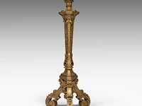 A louis xvi style finely carved giltwood pedestal 150 cm. (59.04 in.) - afbeelding 4 van  7