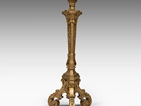 A louis xvi style finely carved giltwood pedestal 150 cm. (59.04 in.) - afbeelding 6 van  7