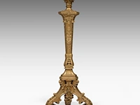 A louis xvi style finely carved giltwood pedestal 150 cm. (59.04 in.) - afbeelding 7 van  7