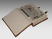 A luxury facsimile edition of the famous gutenberg bible by idion verlag, munich, 1978, 2 volumes, n° 428/895 45.5 x 32.5 x 14 cm. (17.91 x 12.80 x 5.50 in.) - afbeelding 4 van  10