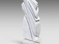 A modern abstract marble sculpture by w. gryspeerdt 70 cm. (27.55 in.) - afbeelding 2 van  7