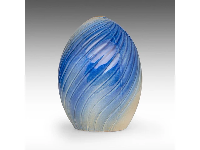 A monochrome charles catteau art deco vase, decor number d834 26 cm. (10.24 in.) - afbeelding 1 van  8
