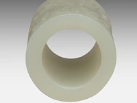 A mughal-style carved jade 'tulip' tubular grip (presumably), 18thc/19thc, h 5 cm - afbeelding 5 van  6