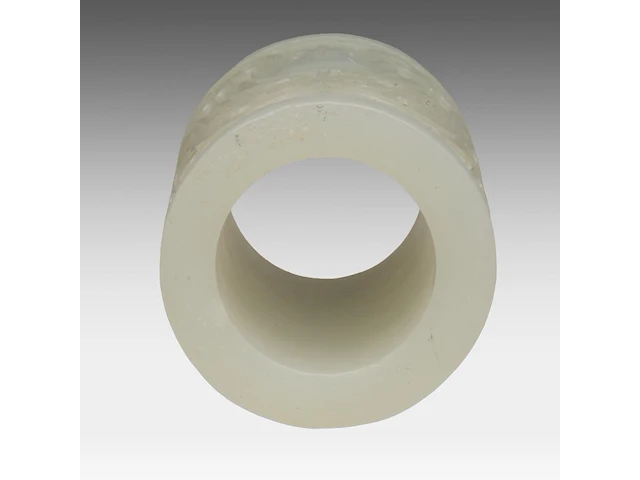 A mughal-style carved jade 'tulip' tubular grip (presumably), 18thc/19thc, h 5 cm - afbeelding 6 van  6