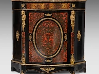 A napoleon iii boulle work cabinet with gilt bronze mounts and a marble top, late 19thc 106 x 110 x 44 cm. (41.72 x 43.31 x 17.32 in.) - afbeelding 2 van  9
