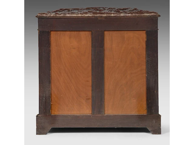 A napoleon iii boulle work cabinet with gilt bronze mounts and a marble top, late 19thc 106 x 110 x 44 cm. (41.72 x 43.31 x 17.32 in.) - afbeelding 4 van  9