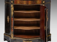 A napoleon iii boulle work cabinet with gilt bronze mounts and a marble top, late 19thc 106 x 110 x 44 cm. (41.72 x 43.31 x 17.32 in.) - afbeelding 7 van  9