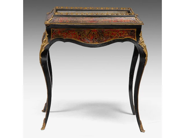 A napoleon iii boulle work plant stand, ca. 1900 78 x 69 x 44 cm. (30.71 x 27.17 x 17.32 in.) - afbeelding 4 van  6