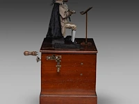 A napoleon iii musical animaton box with a fiddling monkey, by guiton fab., paris 55 x 42 x 26.5 cm. (21.64 x 16.53 x 10.42 in.) - afbeelding 6 van  6