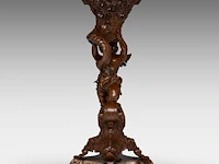 A napoleon iii patinated bronze group of cupid holding a horn of abundance (cornucopia) 54 cm. (21.26 in.) - afbeelding 5 van  7