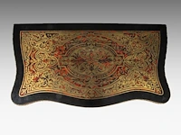 A napoleon iii style boulle fold-over card table with gilt bronze mounts, 20thc 73 x 84.5 x 42 cm. (28.73 x 33.27 x 16.53 in.), fold open: 71.5 x 84.5 x 84.5 cm. (28.14 x 33.27 x 33.27 in.) - afbeelding 10 van  10