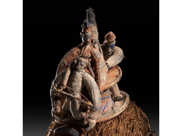 A ndeemba ritual circumcision mask, yaka people, d.r. congo 68 x 44 cm. (26.76 x 17.32 in.) - afbeelding 4 van  6