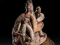 A ndeemba ritual circumcision mask, yaka people, d.r. congo 68 x 44 cm. (26.76 x 17.32 in.) - afbeelding 4 van  6