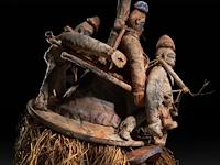 A ndeemba ritual circumcision mask, yaka people, d.r. congo 68 x 44 cm. (26.76 x 17.32 in.) - afbeelding 6 van  6