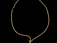 A necklace with a large pearl and diamonds, 18ct, designed by jewellers krista & grety vandevelde, grimbergen - brussels, weight: 36,2 g - afbeelding 3 van  4
