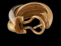 A pair of cartier trinity earrings, 18ct gold in three colours, h 2 cm, total weight: 9,3 g (+) - afbeelding 10 van  23