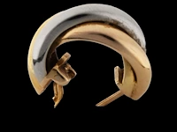 A pair of cartier trinity earrings, 18ct gold in three colours, h 2 cm, total weight: 9,3 g (+) - afbeelding 19 van  23