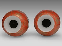 A pair of chinese coral-red ground and famille rose 'battle scenes' vases, republic period, h 44,5 cm - afbeelding 5 van  6