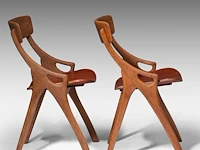 A pair of danish design oak dining chairs by arne hovmand olsen for mogens kold 81 x 61.5 x 63 cm. (31.89 x 24.21 x 24.80 in.) - afbeelding 5 van  9
