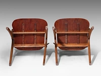 A pair of danish design oak dining chairs by arne hovmand olsen for mogens kold 81 x 61.5 x 63 cm. (31.89 x 24.21 x 24.80 in.) - afbeelding 7 van  9