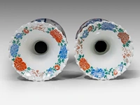 A pair of japanese imari vases, late meiji, h 93 cm - afbeelding 5 van  6