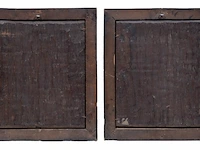 A pair of paintings from the passion of christ, 17thc, antwerp school, oil on oak 26 x 22 cm. (10.24 x 8.66 in.), frame: 32 x 28.5 cm. (12.59 x 11.22 in.) - afbeelding 3 van  7