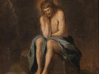 A pair of paintings from the passion of christ, 17thc, antwerp school, oil on oak 26 x 22 cm. (10.24 x 8.66 in.), frame: 32 x 28.5 cm. (12.59 x 11.22 in.) - afbeelding 6 van  7