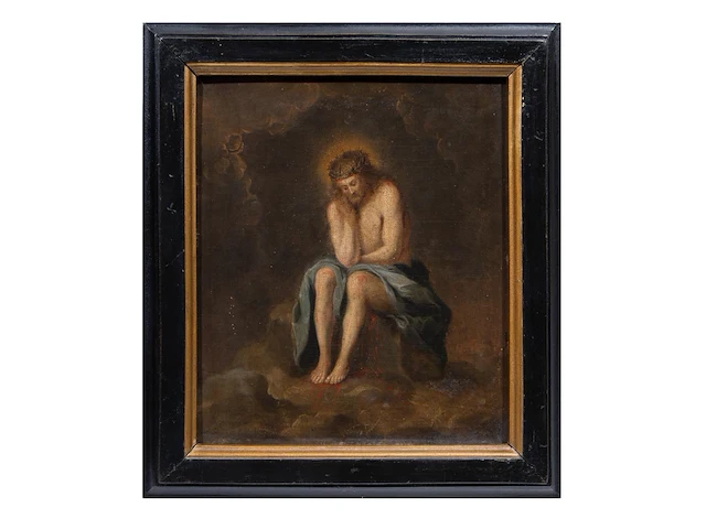 A pair of paintings from the passion of christ, 17thc, antwerp school, oil on oak 26 x 22 cm. (10.24 x 8.66 in.), frame: 32 x 28.5 cm. (12.59 x 11.22 in.) - afbeelding 7 van  7