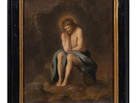 A pair of paintings from the passion of christ, 17thc, antwerp school, oil on oak 26 x 22 cm. (10.24 x 8.66 in.), frame: 32 x 28.5 cm. (12.59 x 11.22 in.) - afbeelding 7 van  7