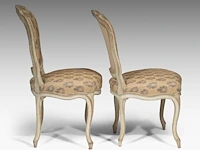A pair of patinated louis xvi chairs, 18thc 84 x 51 x 55 cm. (33.07 x 20.07 x 21.64 in.) - afbeelding 4 van  6