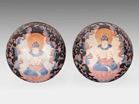 A pair of rare chinese famille rose 'amitayus' ginger jars and covers, late 19thc, total h 40,5 cm - afbeelding 7 van  8