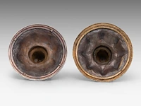 A pair of renaissance revival patinated bronze vases and covers, late 19thc 47 cm. (18 1/2 in.) - afbeelding 9 van  9