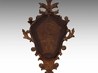 A pair of rococo-style giltwood wall mirrors, 19thc 58 x 35 cm. (22.82 x 13.77 in.) - afbeelding 3 van  5
