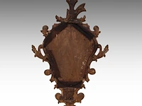 A pair of rococo-style giltwood wall mirrors, 19thc 58 x 35 cm. (22.82 x 13.77 in.) - afbeelding 5 van  5
