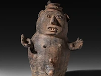 A pair of terracotta nana densu legba torso figures, fon people, benin 40 cm. (15 3/4 in.) - afbeelding 7 van  7