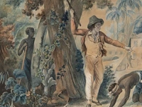 A pair of watercolour drawings after fréd schall (1752-1825), with scenes from paul and virginia, the famous novel by jacques-henri bernardin de saint-pierre 32.5 x 42 cm. (12.80 x 16.53 in.), frame: 61.5 x 66.5 cm. (24. - afbeelding 11 van  11