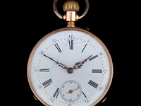 A 'pateck genève' 18k yellow gold open face pocket watch, late 19thc