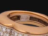 A rare cartier 'juliette' 18ct yellow gold ring set with brilliant-cut diamonds, weight: 14,5 g (+) - afbeelding 4 van  10