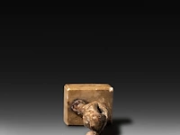 A rare etruscan priapus holding a phallus 5 cm. (1.97 in.) - afbeelding 5 van  5