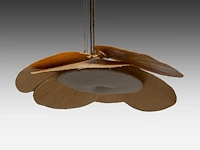 A rare vintage model 'uchiwa' hana hanging lamp by ingo maurer (1932-2019), bamboo and rice paper 99 cm. (38.97 in.) - afbeelding 5 van  10