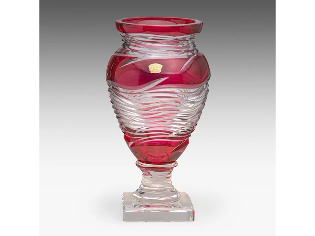 A regina paola val-saint-lambert vase, designed by jacques royen, n° 65/300 37 cm. (14.57 in.) - afbeelding 1 van  7