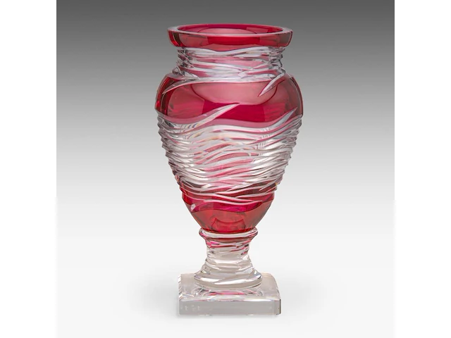 A regina paola val-saint-lambert vase, designed by jacques royen, n° 65/300 37 cm. (14.57 in.) - afbeelding 2 van  7