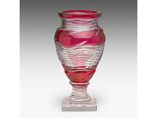 A regina paola val-saint-lambert vase, designed by jacques royen, n° 65/300 37 cm. (14.57 in.) - afbeelding 4 van  7
