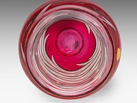A regina paola val-saint-lambert vase, designed by jacques royen, n° 65/300 37 cm. (14.57 in.) - afbeelding 5 van  7