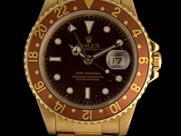 A rolex gmt-master, ref. 16758, 18ct yellow gold with brown dial and bezel - afbeelding 7 van  14