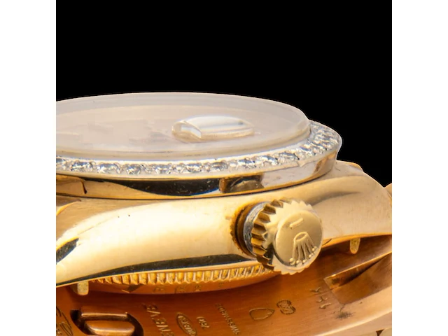 A rolex ladies datejust 26, ref. 69178, 18ct yellow gold and diamonds, presidential bracelet - afbeelding 8 van  10