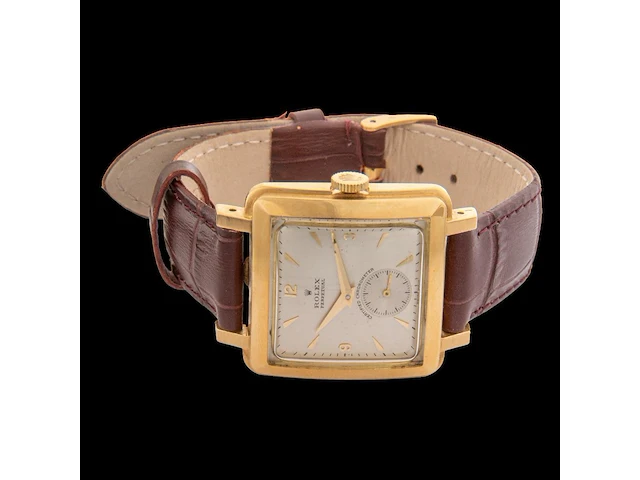A rolex oyster perpetual, ref. 4643, 18ct yellow gold, 1953 - afbeelding 4 van  10