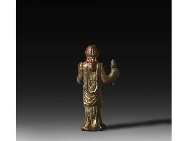 A roman fascinum bronze figure of astarte holding a phallus, syria, 1st century b.c. 7.5 cm. (2.95 in.) - afbeelding 3 van  4