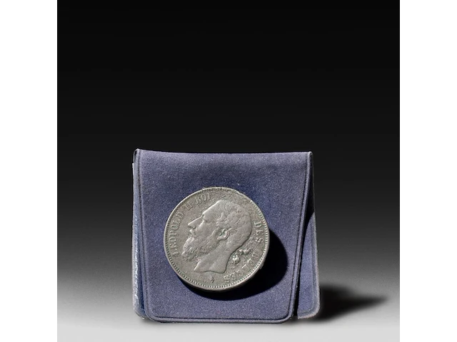 A satirical belgian lead coin of king leopold ii, with an explicit coitus scene on the verso, late 19thc - afbeelding 4 van  4