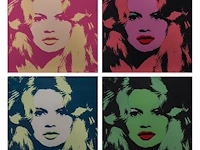 A series of four screenprints of brigitte bardot after andy warhol (1928-1987) 91 x 91 cm. (35.82 x 35.82 in.)